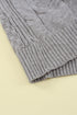 V-Neck Twist Knitted Vest Sweater